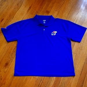 Kansas Jayhawks Polo VERY NICE Rock Chalk Jayhawks
